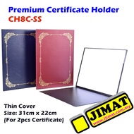 Certificate Holder A4 File (Hard Cover) with Premium Gold Border / Fail Sijil CH8C-SS CH8CSS