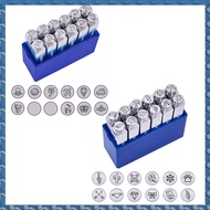 M8(CSID) 6mm Metal Stamp Punch Tool Aluminium Leather Symbol Punching Stamps Tools Craft for Stampin