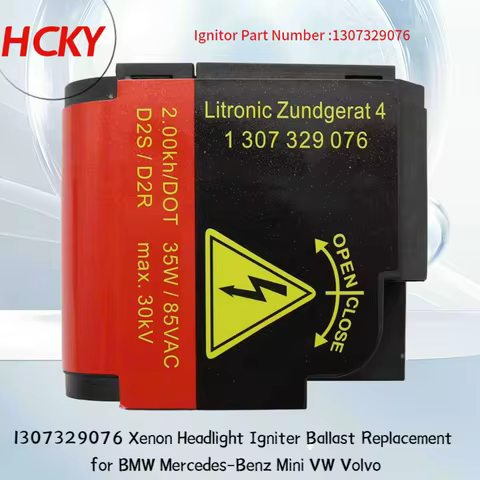 HKCY Xenon Headlight Igniter Ballast OE 1307329076, 63126919886, 1T0941471 for E46 E83 W220 W169 W24