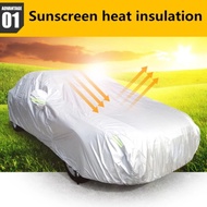 Outdoor Car Cover with Full Exterior Protection Universal Sunshade Dustproof Protection Cover for Ha