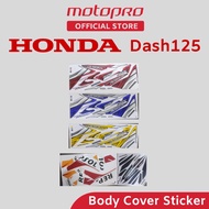 HONDA Dash125 Body Cover Set Coverset Stripe Strike Sticker Dash125 - Respol Red Yellow Blue