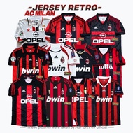 ASPORT RETRO MILAN HOME AWAY THIRD COLLECTION AC MILAN RETRO 1993 - 2012