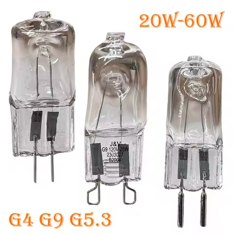 G4 G5.3 G9 Halogen Light Bulb 20W 28W 35W 40W 60W Mini Lamp Halogen Light Chandelier for Home Bulb 1