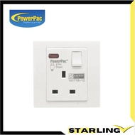 PowerPac Led neon 13A 1Gang Switched Socket / Wall Socket with 2 Year Local Warranty (PP1011N)