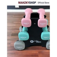 KINETIC SET 6 PCS DUMBBELL NEOPRENE WITH 12 KG SHELVES