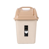 Decos ถังขยะเหลี่ยม ฝาสวิง 11.56 ลิตร รุ่น 527DC TT |BAI|