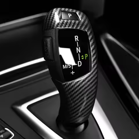 Carbon Fiber Texture for BMW F30 F10 F15 F07 F20 F21 F22 F32 F34 F35 5GT Car Gear Shift Panel Frame 
