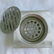 Phễu Thoát Sàn Inox 304 - Lọc Rác Inox SUS 304 15x15 phi 90