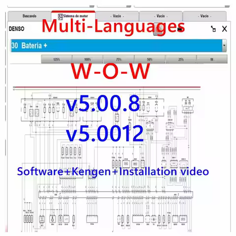 2024 Hot Sale For For W-O W V5.00.8 R2 / V5.0012 Software Diagnostic Tool Multilanguage For DS--150E
