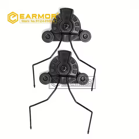ARC Military Helmet Rail Earmuff Mount Set, upgrade your tactical gear with the EARMOR Tactical Head