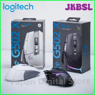 JKBSL Logitech G502 X PLUS LIGHTSPEED สวิตช์ไฮบริด LIGHTFORCE เมาส์แบบออปติคัลเมาส์สำหรับเล่นเกมส์ไร้สาย LIGHTSYNC RGB HERO 25K เซ็นเซอร์ SRJNY