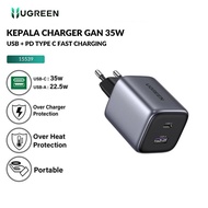 Ugreen Charger Head Nexode Gan Type-C+Usb-A 35W Gray 15539 Guaranteed Original