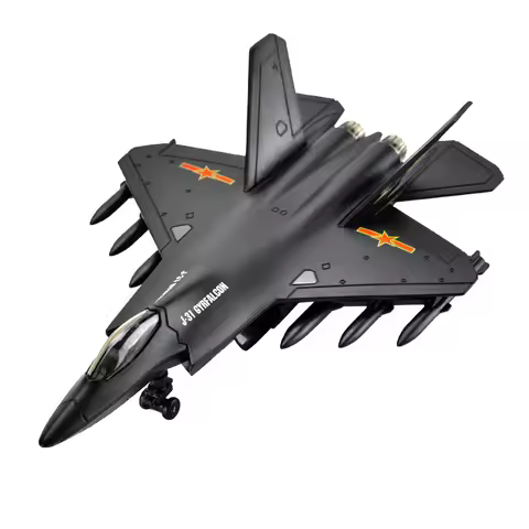 J-31 Aircraft Model Kit Simulation Alloy Stealth Fighter Jet Aviation Model Children Boys Toys Pull