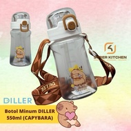 Capybara drinking bottle Tritan Diller 550ml plastic drinking bottle