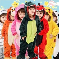 Dinosaur Onesie - Flannel Sleepwear for Kids & Babies