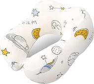 Darler Kids Neck Pillow for Travel, Road Trip Essential for Neck, Chin Supporting - Memory Foam Kids Traveling Pillow to Stop Head from Falling Forward Suitable for Boys and Girls Space