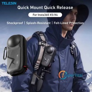 TELESIN Panoramic Camera Carrying Case For INSTA360 X5 X4 Storage Bag Splashproof Camera Bag