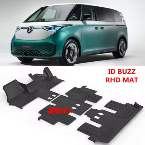 Use for RHD Volkswagen ID BUZZ car carpet ID BUZZ car floor mats Fit For ID BUZZ waterproof trunk ma
