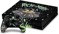 Head Case Designs Officially Licensed Rick and Morty The Space Cruiser Graphics Vinyl Sticker Gaming Skin Decal Cover Compatible with Xbox One X Console and Controller Bundle