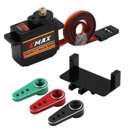 Emax ES08MA II 12g Analog Metal Gear Servo with Mount & 15T Arm for RC Car Model Axial SCX24 Gladiat