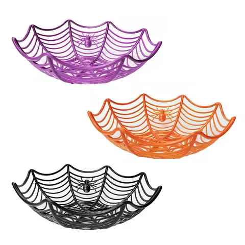 Halloween Candy Basket Halloween Snacks Fruits Bowl Biscuit Packaging Basket Trick or Treat Decorati