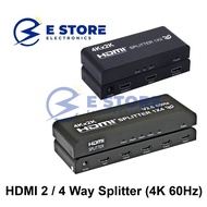 2 Port / 4 Port 4K 60Hz HDMI Splitter