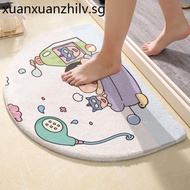 Hot-selling · Bathroom Floor Mats Crayon Shin-Chan Cartoon Semicircle Anti-slip Absorbent Foot Mats Bathroom Plush Mats Househ