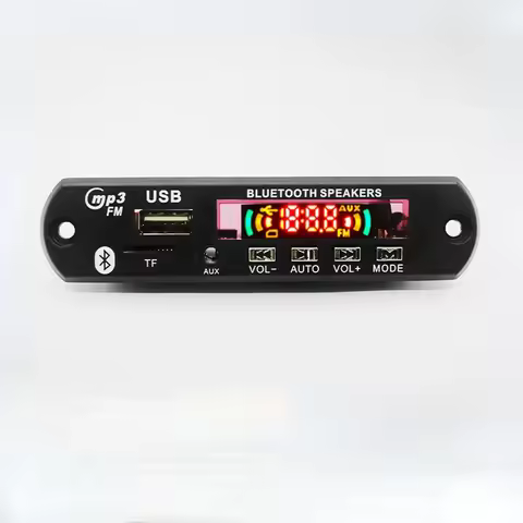 2*25W Class D Stereo Audio Digital Power Amplifier Decoder Bluetooth-Compatible DIY USB AUX Record F