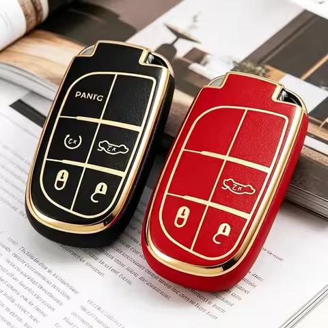 TPU Car Key Case Cover for Jeep WK2 KL BU MP Renegade Grand Cherokee Dodge Ram Charger 200 1500 Chal