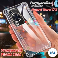 KK 2024 Huawei Nova Y72 Airbag Clear Casing For Huawei Nova Y72 NovaY72 Y 72 72Y HuaweiNovaY72 5G 4G