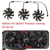 -3Pcs/Set,GPU VGA Cards Cooling Fan,GA81S2U,For ASRock RX 5700XT Challenger Pro 8G OC,RX5600XT Phant