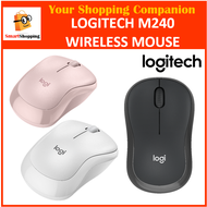 [ORIGINAL] Logitech M240 Silent Touch Wireless Mouse works with iOS, iPad, Chrome and Android 1 Year