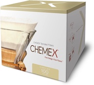 Chemex Bonded Coffee Filter - Circle - 100 ct - Exclusive Packaging