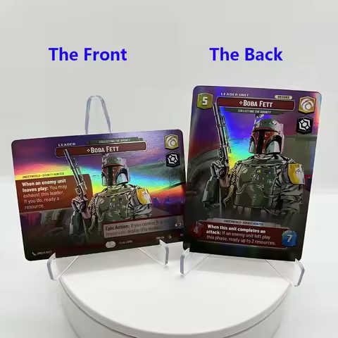 Custom Star Wars Unlimited Double Sided Foil Cards Top Quality Black Core Paper Boba Fett Luke Skywa