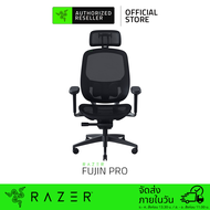 Razer Fujin Pro Fully Adjustable Mesh Gaming Chair (เก้าอี้เกมมิ่ง) Ultra-durable Breathable Mesh | Synchro-tilt Technology with Tilt-tension Control | 2D Lumbar Support | 4D Armrests | Aluminum Alloy Frame | 3D Headrest | 136 Degrees adjustable back angl