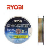 Ryobi Monster X4 Multicoloured Braided Line (15lbs/20lbs/30lbs/40lbs/50lbs)