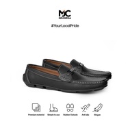 Mjc Indonesia Men's Black Work Shoes Slip On Flat Summer Casual Shoes Sneakers