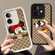 Q-96 Mickey Minnie Black white Case for iPhone 16 Plus Pro X XS XR Max
