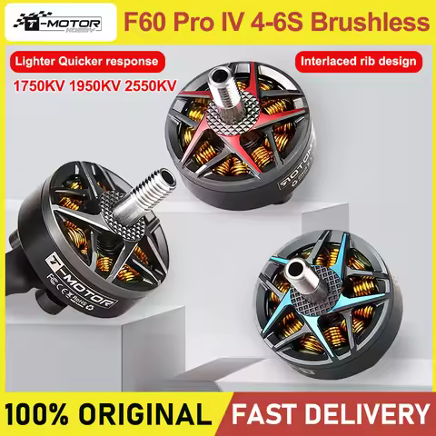 T-Motor F60 Pro IV 1750KV 1950KV 4-6S Brushless FPV Motor for RC Drone FPV Racing Freestyle Nazgul5 