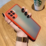 [Sent From Thailand] Case Oppo a94 Shockproof Camera Protection Matte Color Button Soft Edge Back a9