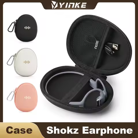 Headphone Case for Shokz OpenRun Pro 2/OpenRun/OpenSwim Pro/OpenMove Bone Conduction Earphones, Port
