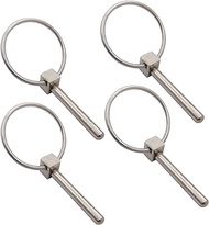 4Packs of Stainless Steel 316 Dia. 6mm(1/4in) Farm Tractors Trailers Diggers Lynch Pin Hitch Trailer Pins Boat Trailer Parts Tractor Parts Truck Linch Pin(4pcs)