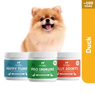 Dr Shiba Happy Tummy Jolly Joints and Pro Immune Triple-Care Bundle Healthy Dog Treats for Pets with
