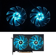 Shaoxun Hellhound RX7600 7650 7600XT Graphics Card Fan Dual Ball LED Blue Light