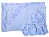 COMBO SET PRANELA BABY RECEIVING BLANKET WITH BONET MITTENS BOOTIES