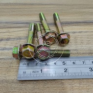 FLANGE BOLT M8X55 BAUT TOPI M8 X 55 KUNING KUNCI 12 PANJANG 55CM 55 CM KUNCI RING 12