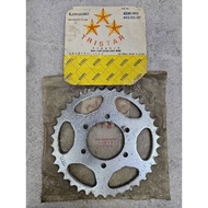 KRZ REAR SPROCKET 428-38T 100% ORIGINAL TRISTAR (STOCK CLEARANCE OFFER) KAWASAKI KRZ SPROCKET BELAKA