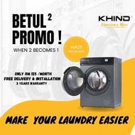 washer dryer 2 in 1( mesin basuh dan pengering)