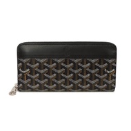 Used GOYARD Matignon GM Wallet, Toile Goyard, Color , Older Model, Zip-around Fastener, Compartments