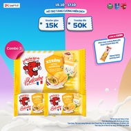 Combo 3 Phô mai vuông Belcube Xoài Chanh Dây 15C 78Gx15